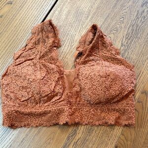 Aerie Lace Bralette in Rust Color